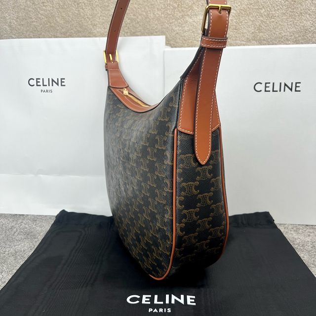 Celine original triomphe canvas small heloise bag 114713 tan