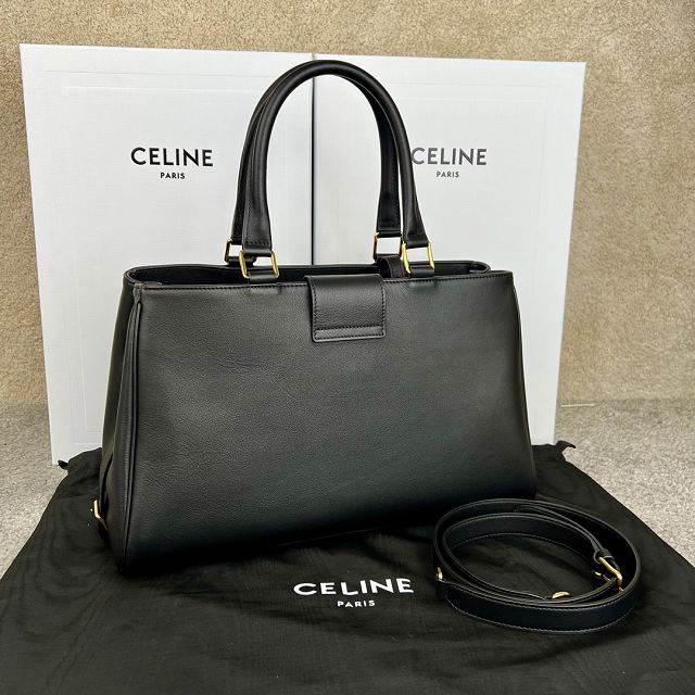 Celine original calfskin appoline handbag 114963 black