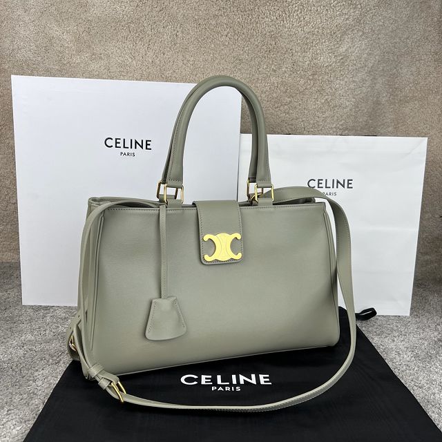 Celine original calfskin appoline handbag 114963 light green