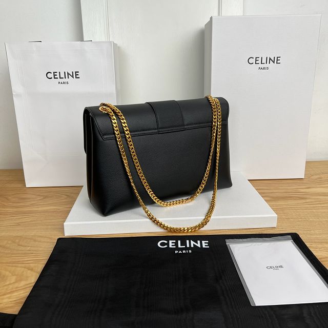 Celine original calfskin large victoire bag 118222 black