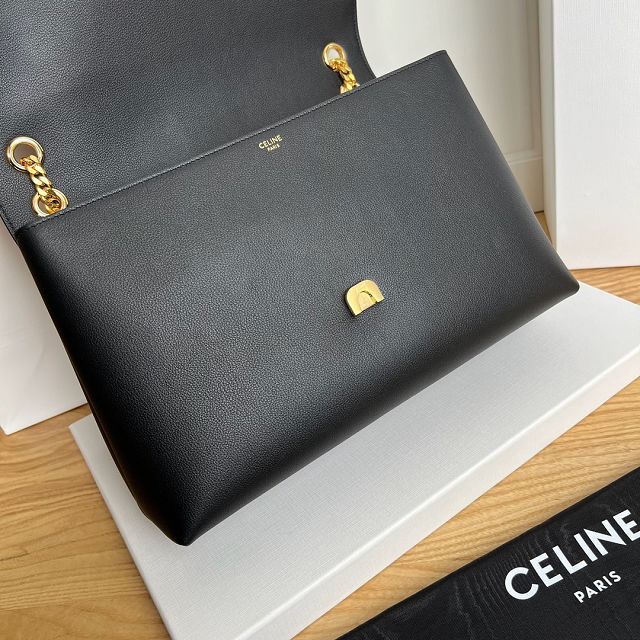 Celine original calfskin large victoire bag 118222 black