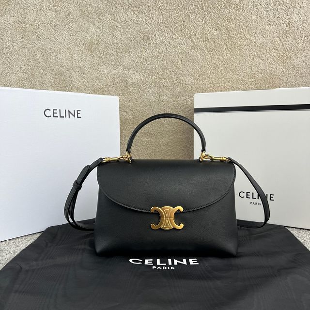 Celine original calfskin medium nino bag 117523 black