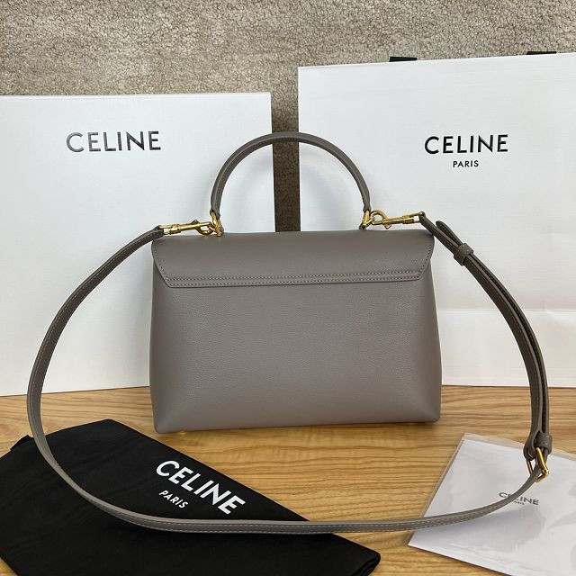 Celine original calfskin medium nino bag 117523 grey