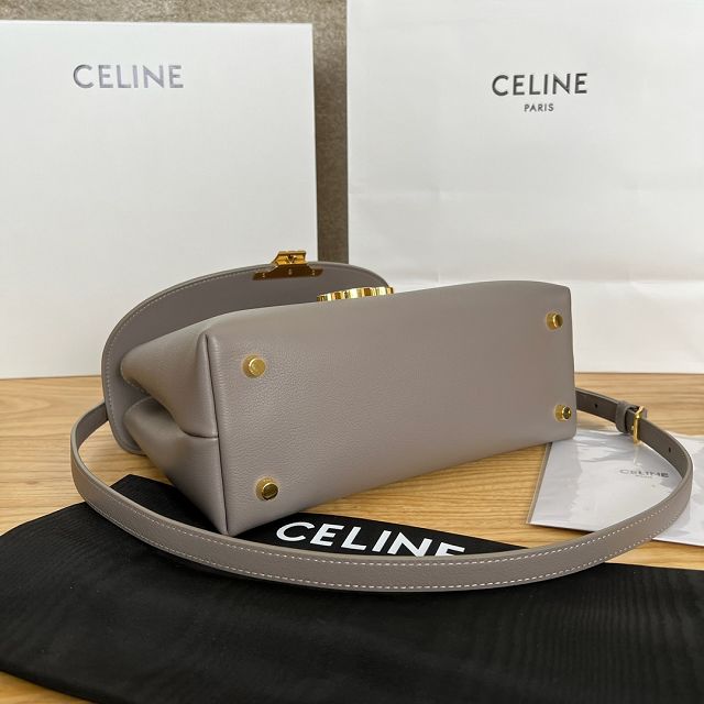 Celine original calfskin medium nino bag 117523 grey