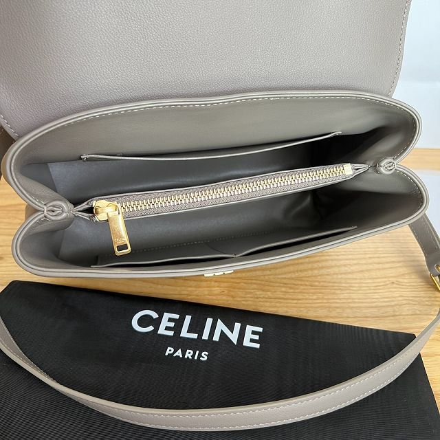 Celine original calfskin medium nino bag 117523 grey