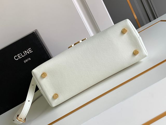 Celine original calfskin medium nino bag 117523 white