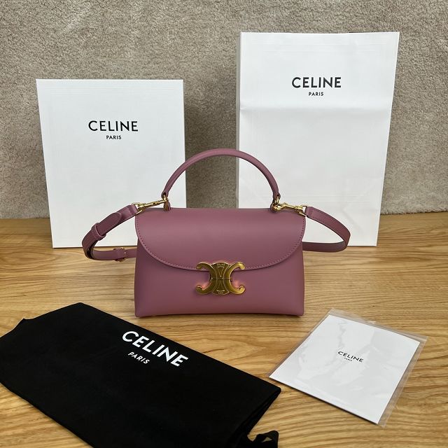 Celine original calfskin small nino bag 118113 hot pink