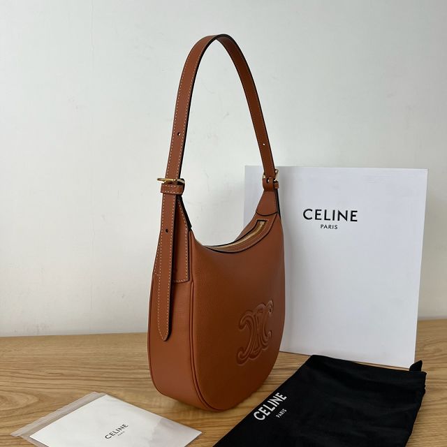 Celine original calfskin small heloise bag 117253 tan