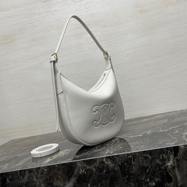 Celine original calfskin small heloise bag 117253 white