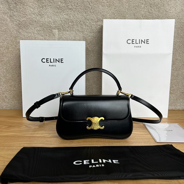 Celine original calfskin small lola bag 119533 black