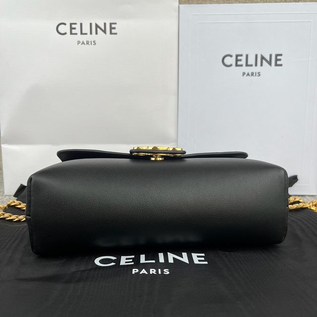 Celine original calfskin small victoire bag 116593 black