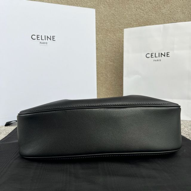 Celine original calfskin triomphe polly bag 115633 black