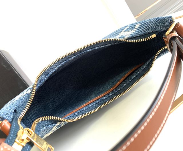 Celine original denim canvas ava bag 193952 blue