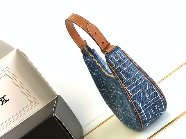 Celine original denim canvas ava bag 193952-2 blue