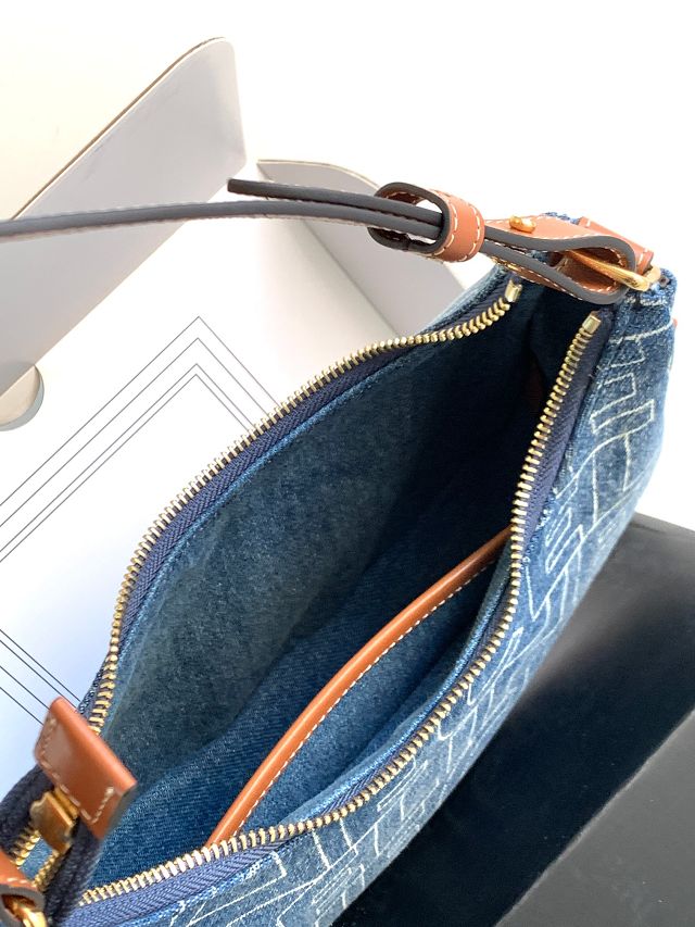 Celine original denim canvas ava bag 193952-2 blue