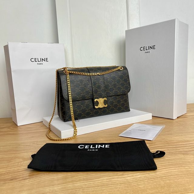 Celine original triomphe canvas large victoire bag 118222 tan