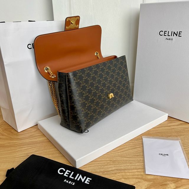 Celine original triomphe canvas large victoire bag 118222 tan