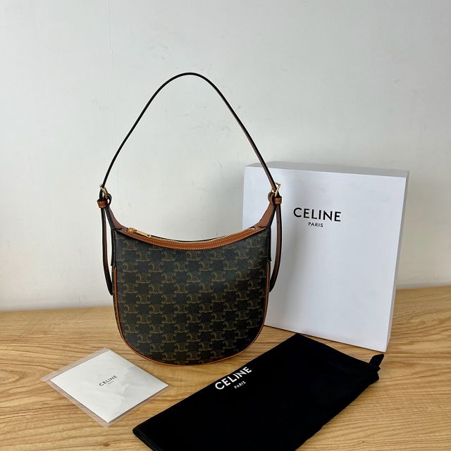 Celine original triomphe canvas small heloise bag 117253 tan