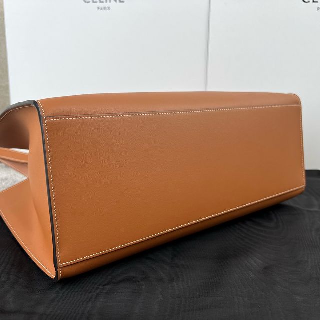 Celine original calfskin cabas 16 soft bag 112583 tan