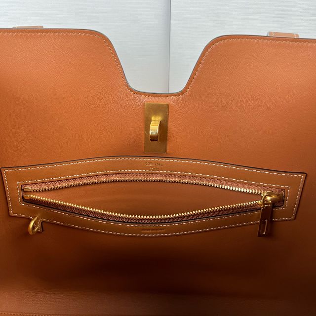 Celine original calfskin cabas 16 soft bag 112583 tan