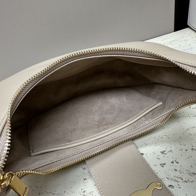 Celine original calfskin medium ava bag 114493 beige