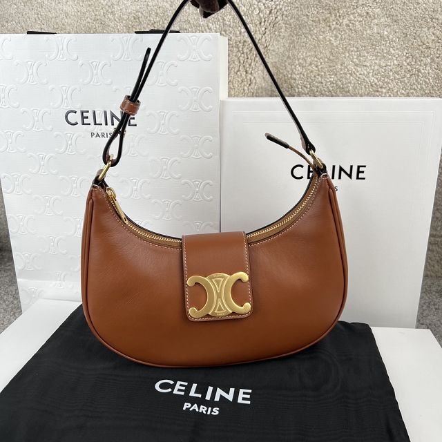 Celine original calfskin medium ava bag 114493 tan