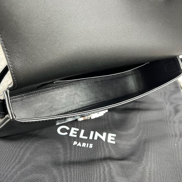 Celine original calfskin medium lola bag 115533 black