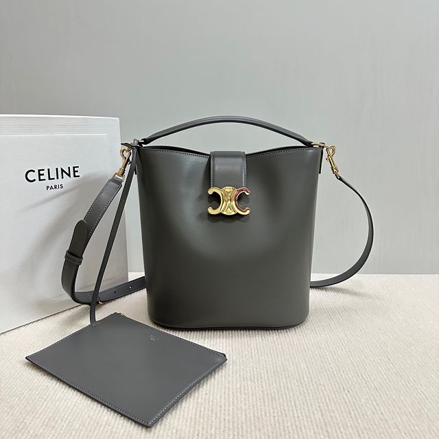 Celine original calfskin medium louise bag 116613 grey