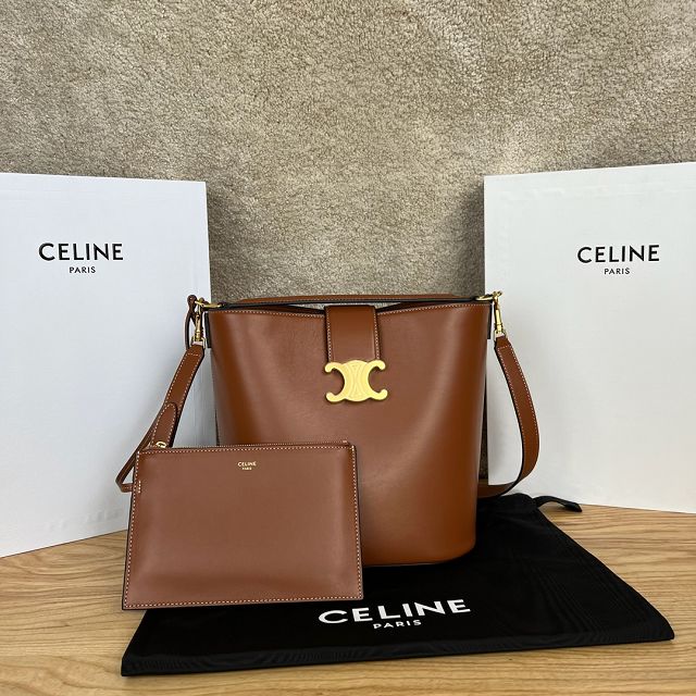 Celine original calfskin medium louise bag 116613 tan