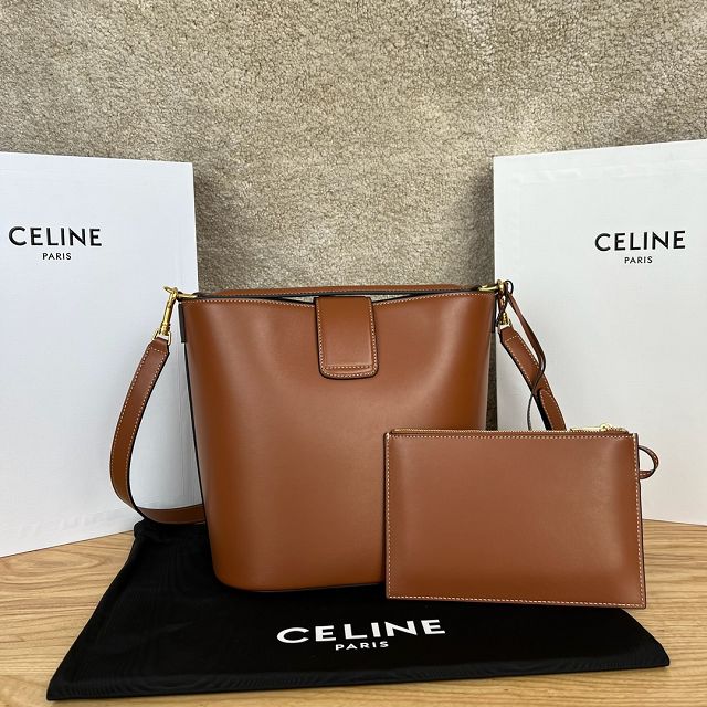 Celine original calfskin medium louise bag 116613 tan