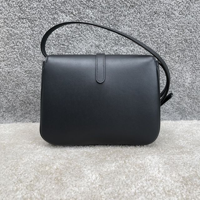 Celine original calfskin mini tabou bag 196584 black