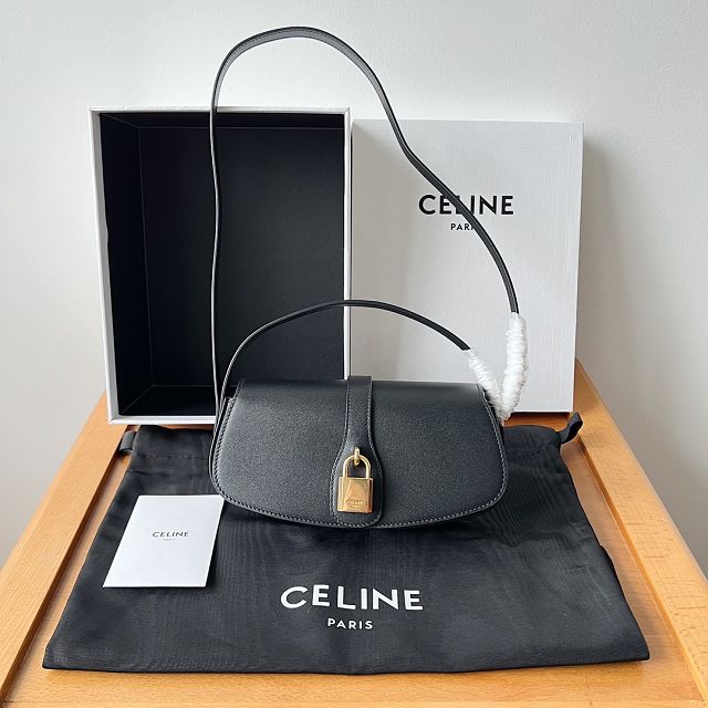 Celine original calfskin mini tabou clutch 101592 black