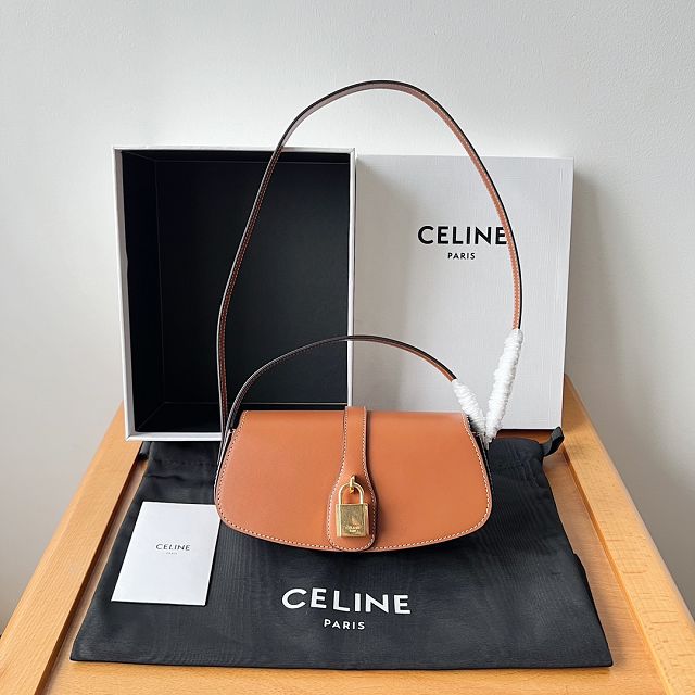 Celine original calfskin mini tabou clutch 101592 tan