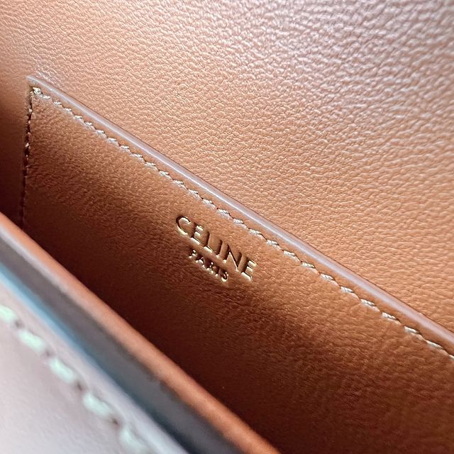 Celine original calfskin mini tabou clutch 101592 tan