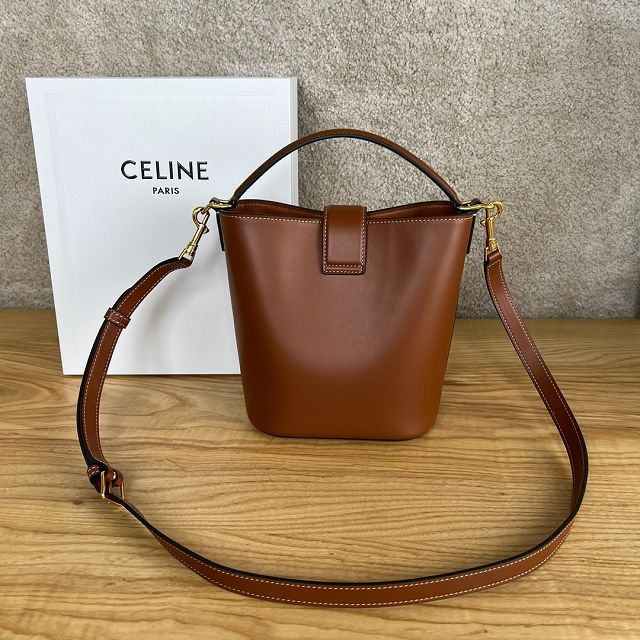 Celine original calfskin small louise bag 119173 tan