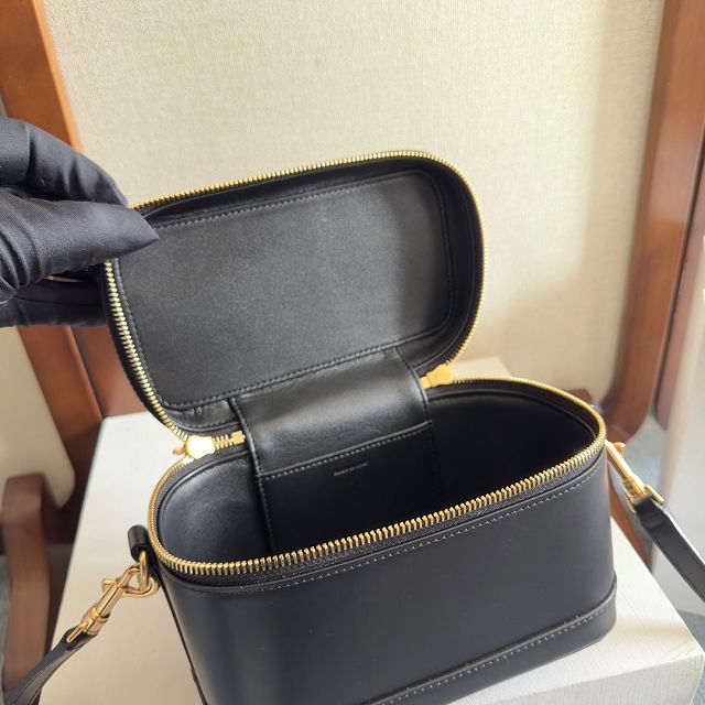 Celine original calfskin vanity case 119463 black