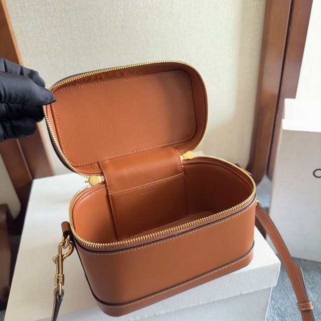 Celine original calfskin vanity case 119463 tan