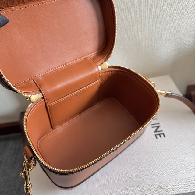 Celine original calfskin vanity case 119463 tan