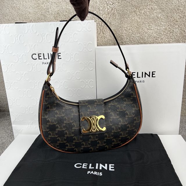 Celine original canvas medium ava bag 114493 tan