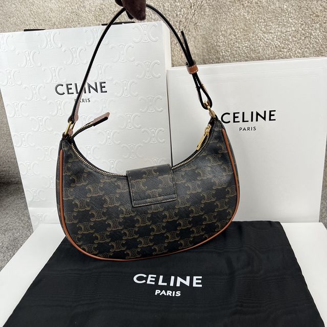 Celine original canvas medium ava bag 114493 tan