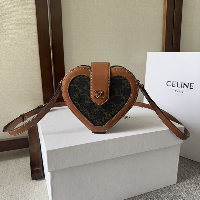 Celine original triomphe canvas tambour 198212 tan