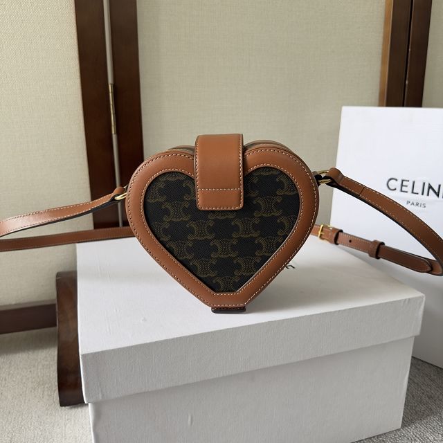 Celine original triomphe canvas tambour 198212 tan