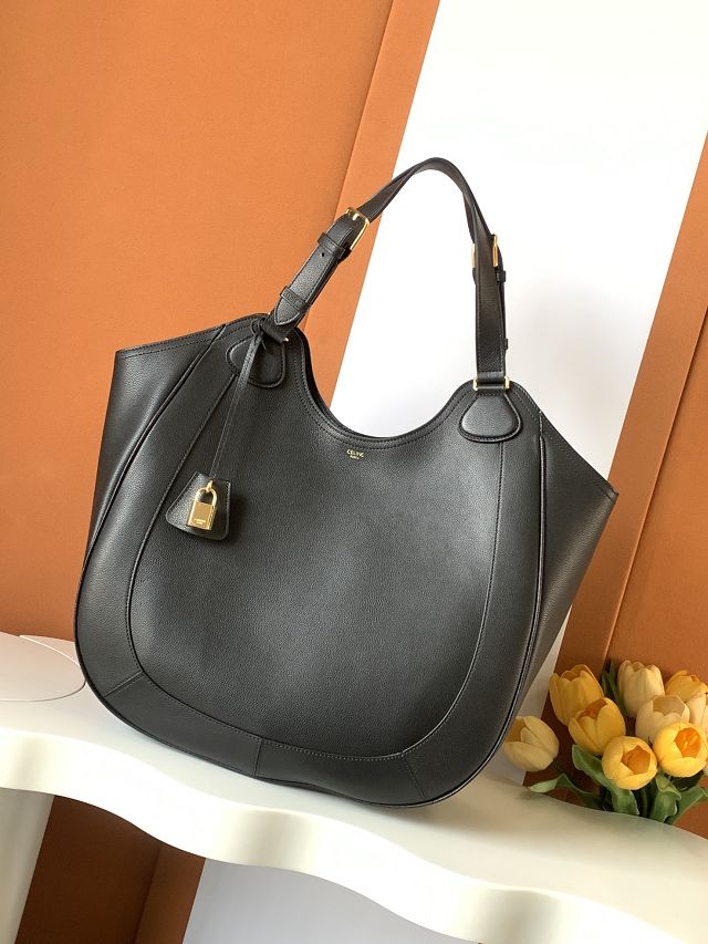 Celine original calfskin meo bag 119353 black