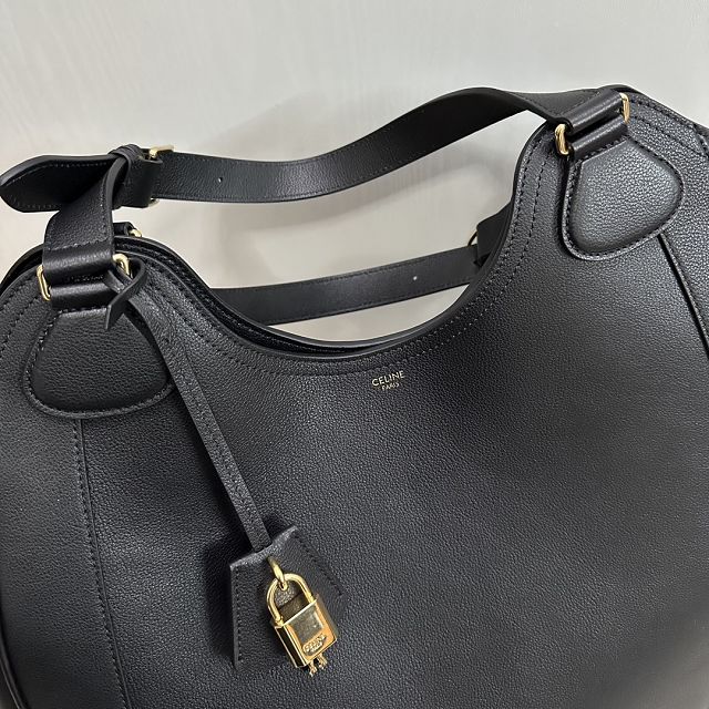 Celine original calfskin meo bag 119353 black