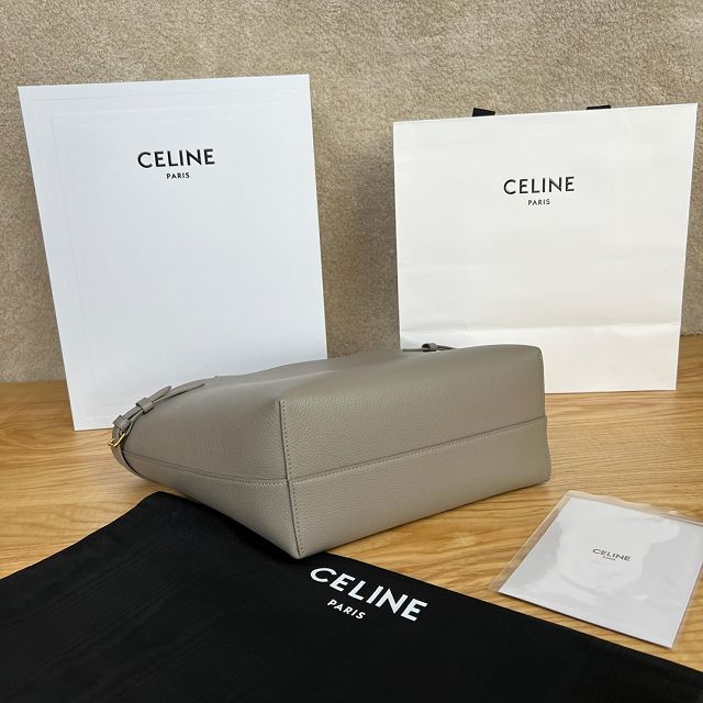 Celine original calfskin small cabas anais 118233 grey