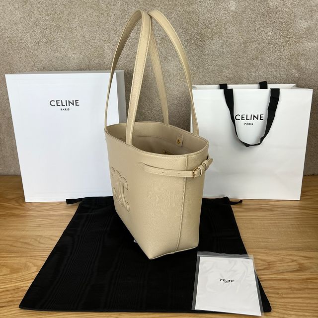 Celine original calfskin small cabas anais 118233 light apricot