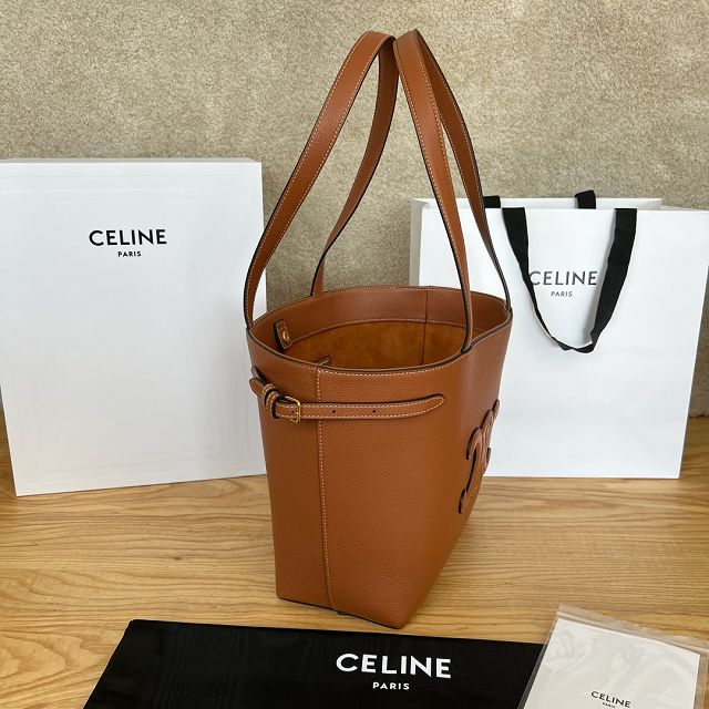 Celine original calfskin small cabas anais 118233 tan