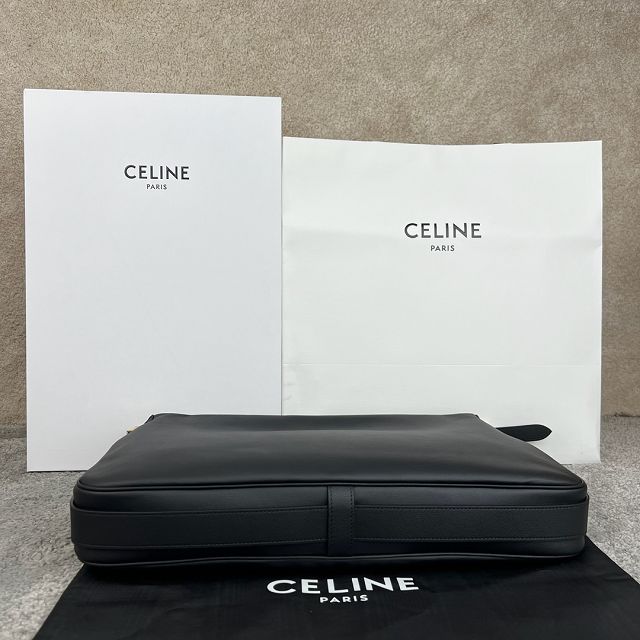 Celine original calfskin large romy bag 110793 black