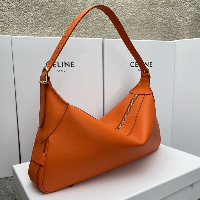 Celine original calfskin medium romy bag 197443 orange