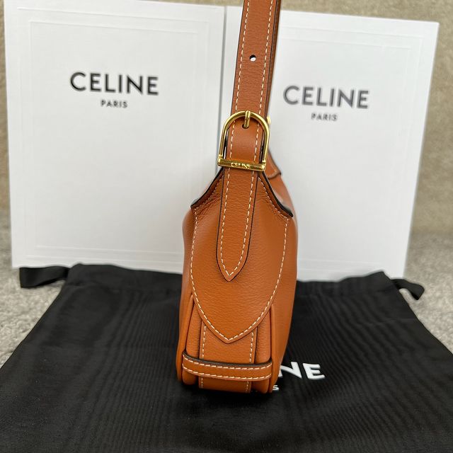 Celine original calfskin mini romy bag 10K123 tan